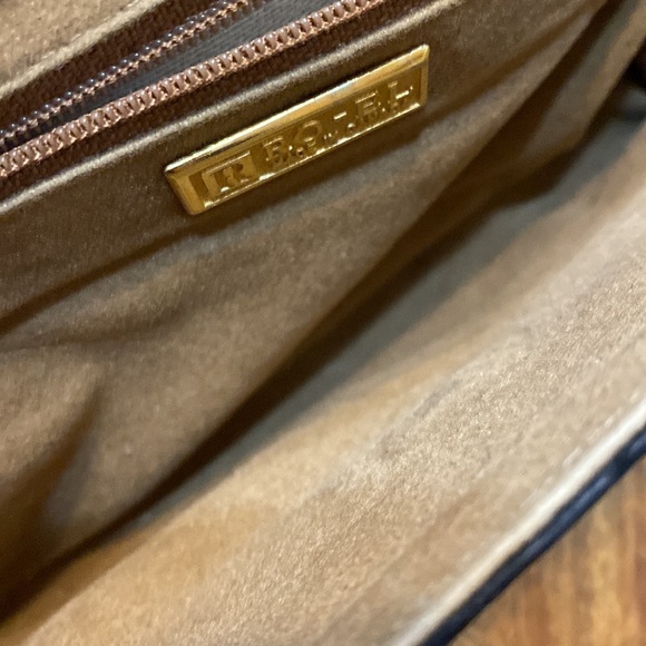 Vtg - Ro-el purse - crossbody handbag - black velvet/leather a made in Montreal - Picture 5 of 8